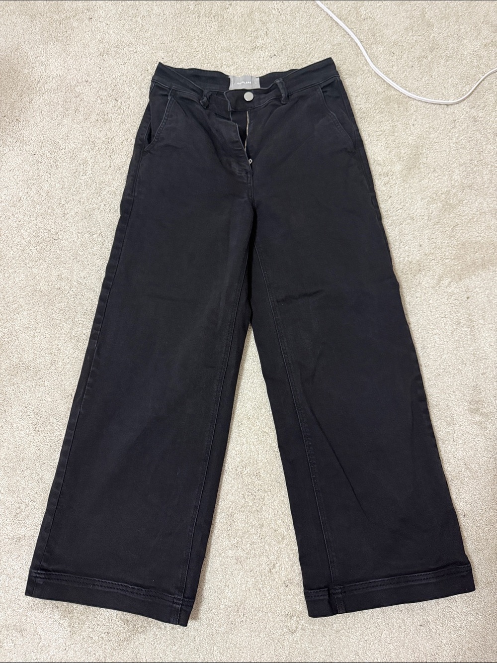 Everlane Wide Leg Black Pants